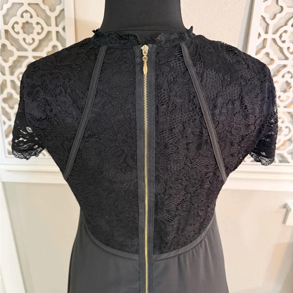 Chic Black Lace Maxi Dress - Picture 8 of 12